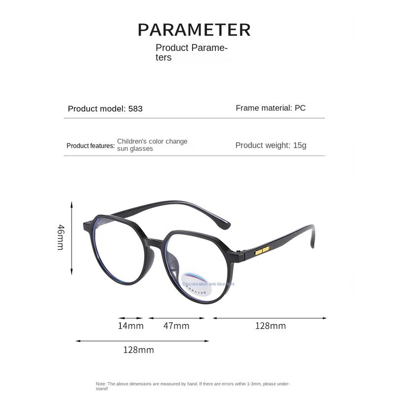 Children Polygon Anti-blue Light Eyeglasses Ultra Light Frame Computer Glasses Protection Portable Eyewear Goggles Spectacle