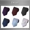 BUZZxSELECTION Men's Polka Dot Tie, Casual & Stylish, Suitable for Suits and Business, NT010 (01 Blue)