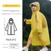 Children's Large-Brimmed Face-Protecting Disposable Raincoat for School, Special for Kids, Can Be Carried with a Backpack, Rainproof Poncho, Portable