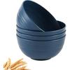 Unbreakable Cereal Bowls Wheat Straw Bowl - Noodle Fruit Soup Bowl Rice Bowls Dishwasher Microwave Safe Cereal Bowl Sets 4Pcs