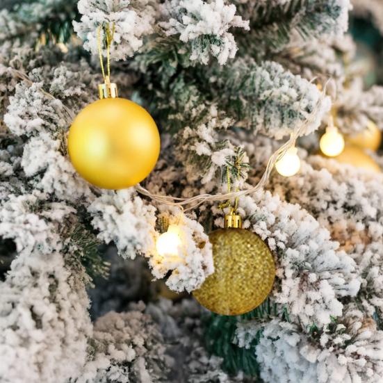 Yousheng 44 Pcs Christmas Balls Ornaments Shatterproof Plastic Baubles Xmas Tree Hanging Decoration for Holiday Party Wedding Decor