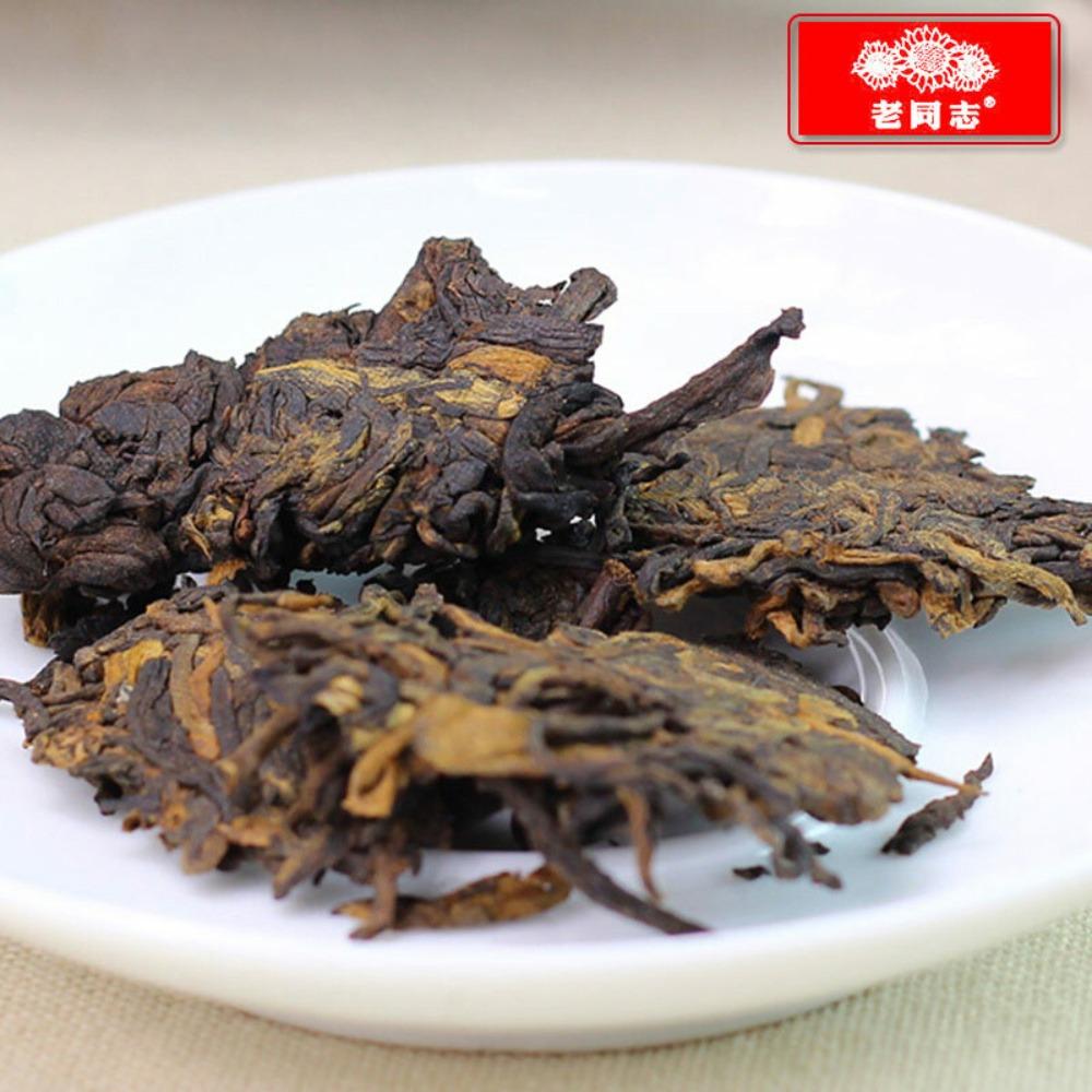 357g Lao Tong Zhi Ripe Puer Tea Cake 171 Chun Xiang Batch First Class