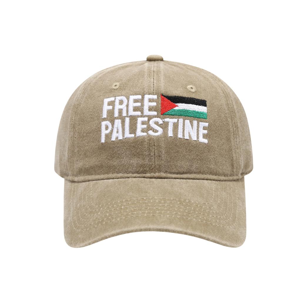 Embroidered Baseball Cap Adjustable Dad Hat with Flag Design Unisex Sun Protection Hat for Outdoor Activities Casual Wear