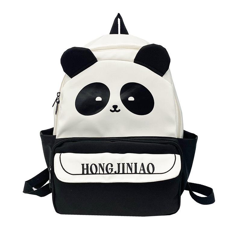 Schoolbag Cute Panda Bag Cartoon Backpack Ins Girl Soft Sister Mini Backpack College Student Class Big Schoolbag Female