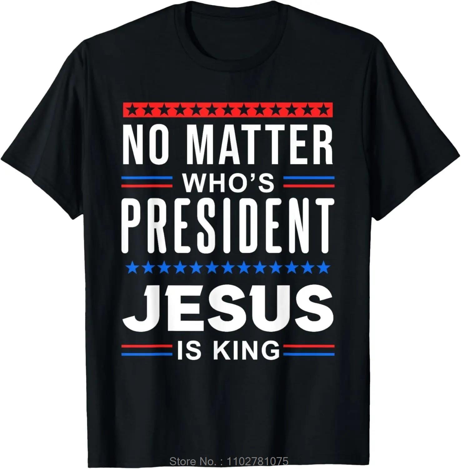 

Men s Clothing Christian Jesus Is King Design Crown T-shirt Casual Couple Tshirt Tees Fitness T Shirt 4XL
