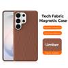 Applicable to Samsung S26Ultra technology cloth mobile phone case magnetic suction s25ultra creative fabric matte protective cover 24