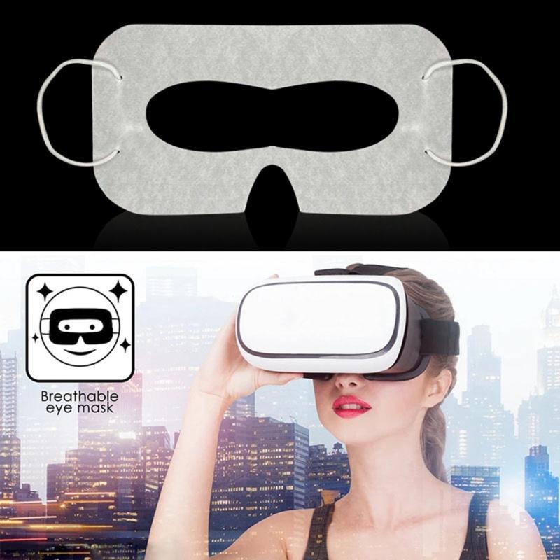 100pcs Comfortable Disposable VR Eye Mask for Headsets Sweat Absorbent for Individual Hygienic Experience