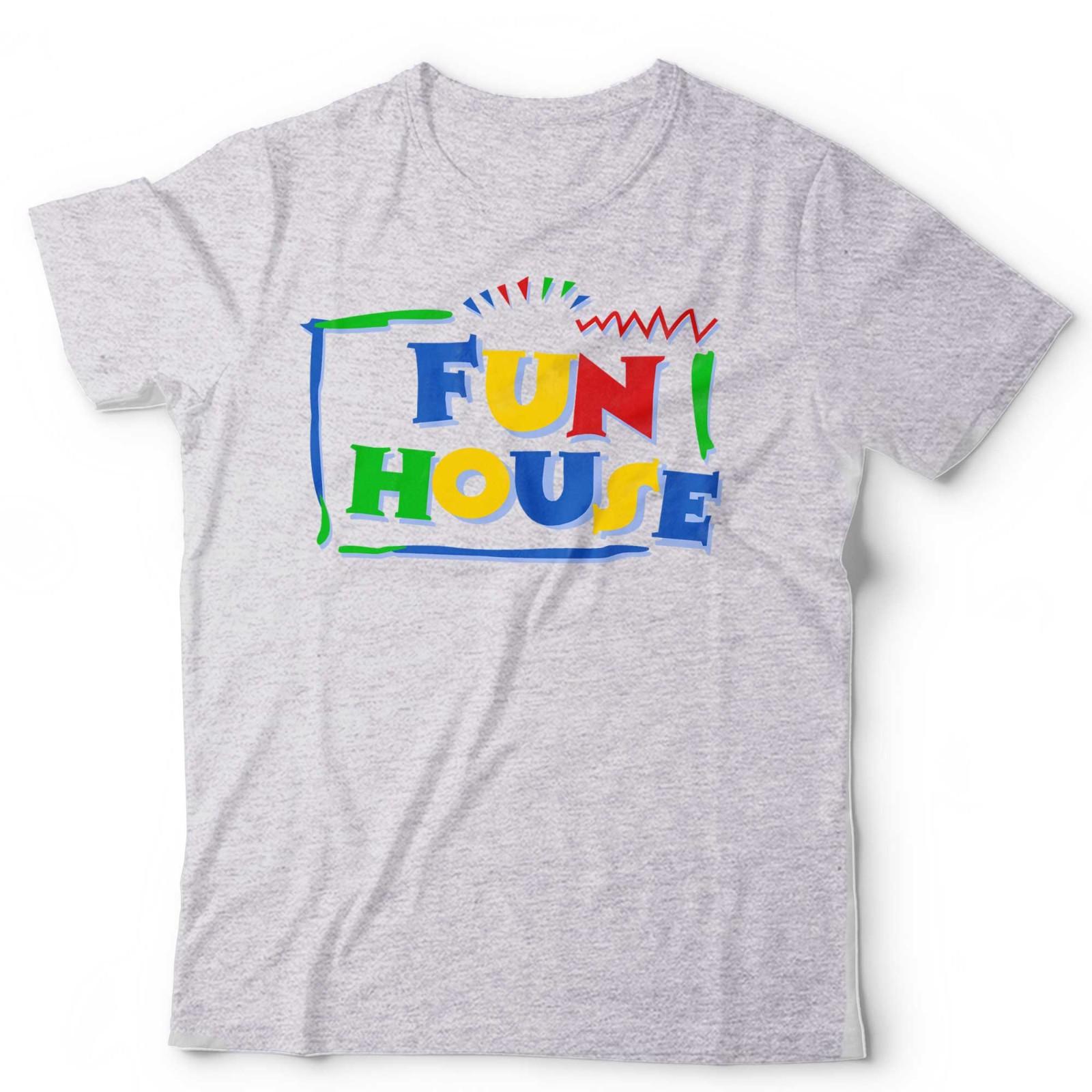 Fun House T-Shirt Retro 80s 90s Nostalgic British TV Fancy Dress Novelty Funny S разноцветный