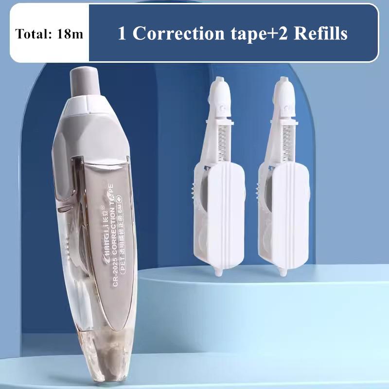 Корекційна стрічка типу Kawaii. Змінні заправки. Білий коректор. Стрічка для студентів. Японські канцтовари. Шкільне приладдя.