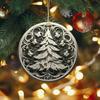 2D Acrylic Christmas Ornament Lightweight Home Office Indoor Holiday Party Xmas Tree Hanging Decoration Pendant Festival Gift