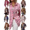 Europäisches und amerikanisches Karopullover Damen Langarm 1116 Herbst Neu Retro Outerwear Vielseitig Hongkong-Stil Ausländischer Stil Pullover