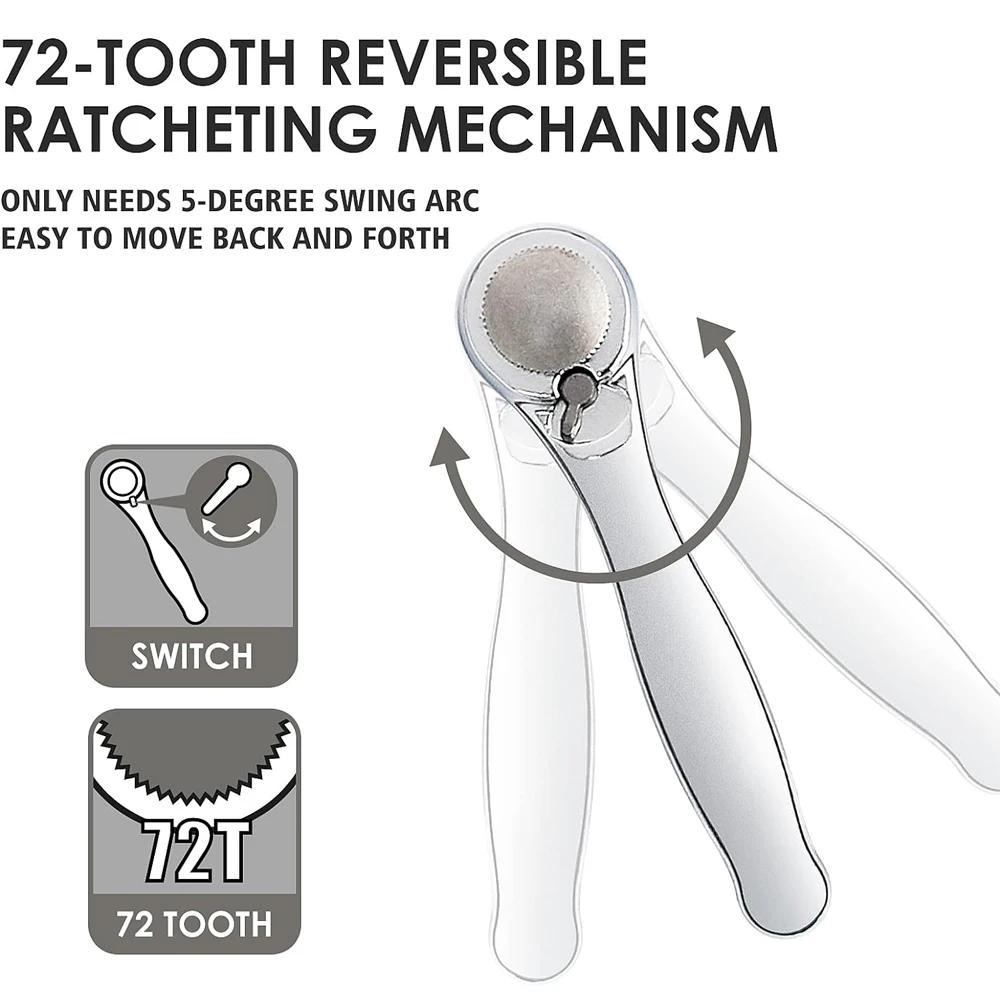 28/32 in 1 Mini Ratchet Wrench Set with Right Angle Offset 1/4" 72 Tooth Screwdriver Handle Magnetic Torx Bit for Tight Spaces