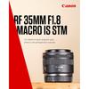 Canon RF3518MISSTM Single Focus Wide Angle Lens RF35mm F1.8 Macro IS STM EOSR Compatible