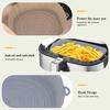 Air Fryer Silicone Tray Heats Resistant Food Baking Pan Oil-proof Reusable Oven Mat Bakeware Accessory for Kitchen Bakery