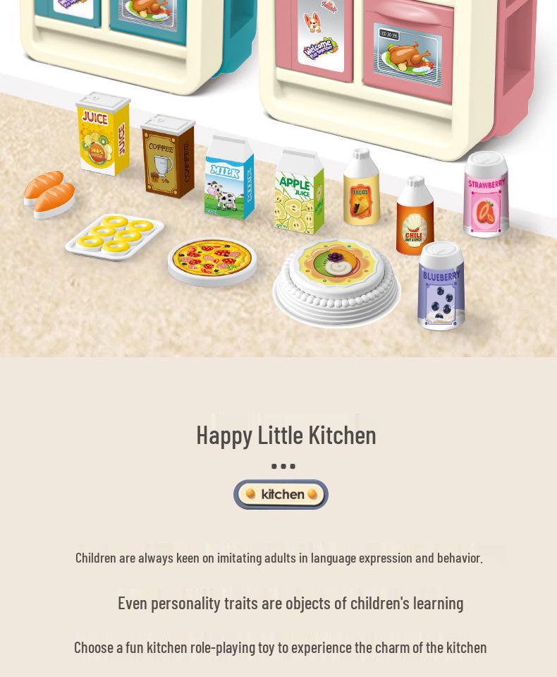 Kids' Cross-Border Kitchen Playset: Mini Cooking & Dining Simulation Toys for Boys and Girls
