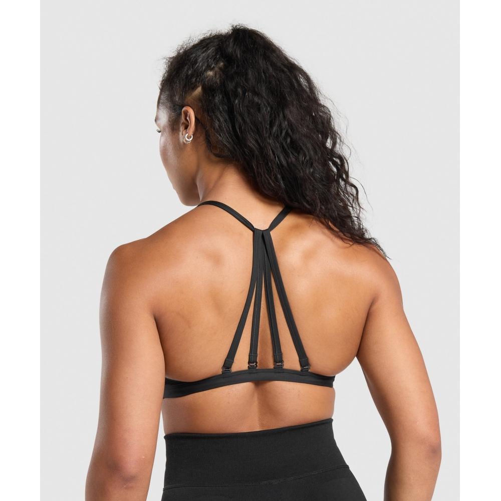Gymshark Minimal Sports Bra Black B3a2j Bbbb