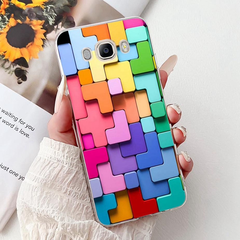 For Samsung Galaxy J5 2016 Case SM-J510F Luxury Fashion Painted Cover Soft Slim Phone Case For Samsung J3 J5 J7 2016 Fundas Bags