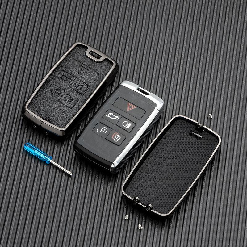 Zinc Alloy Car Remote Key Case Cover Shell Fob for Land Rover Range Rover Evoque Discovery Sport Velar for Jaguar XE E-PACE XF