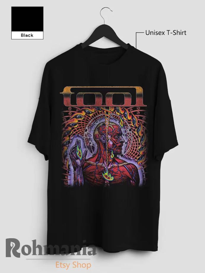 Tool Official Band T-Shirt – Retro 90s Metal Music Merch Heavy Cotton Unisex Tee Unisex T-Shirt XXXL