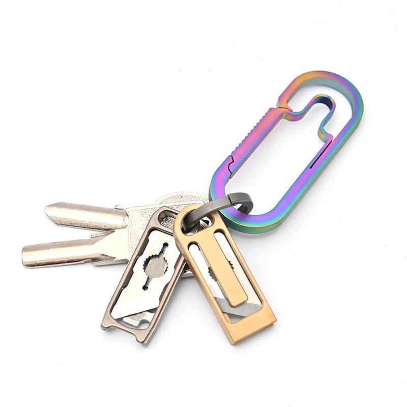 Titanium Alloy Mini Knife Sharp Brass Knife Demolition Express Knife Keychain Pendant Letter Opener Unboxing Portable EDC Tool