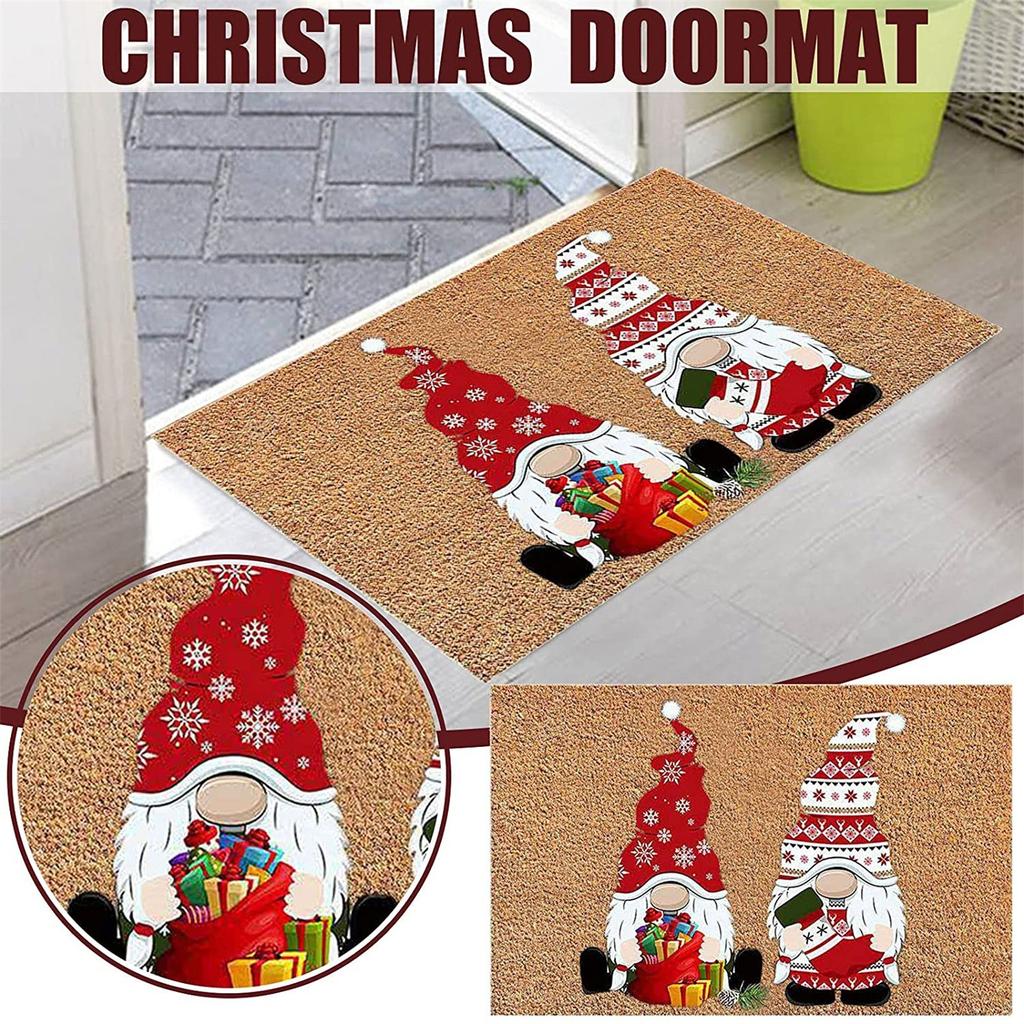 Christmas Festival Decoration Front Door Carpet Indoor Outdoor - Mat