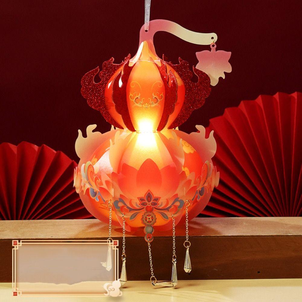 Chinese Style Spring Festival Luminous Lantern Children Handheld Lantern Home New Year Gift