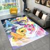 Cute 3D P-Pony Cartoon Unicorn Area Rug,Carpet Rug for Home Living Room Bedroom Sofa Doormat Decor,kids Play Non-slip Floor Mat
