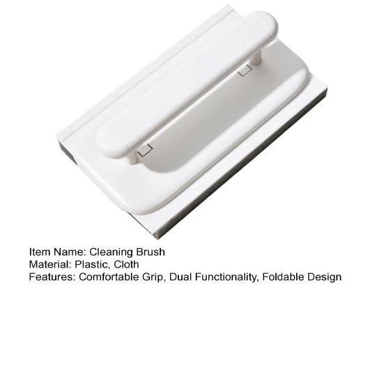 Szczotka do czyszczenia z wygodnym uchwytem Składana konstrukcja Zdejmowana ścierka 3 w 1 Szczotka do czyszczenia szczelin między deskami Szczotka do czyszczenia narożników