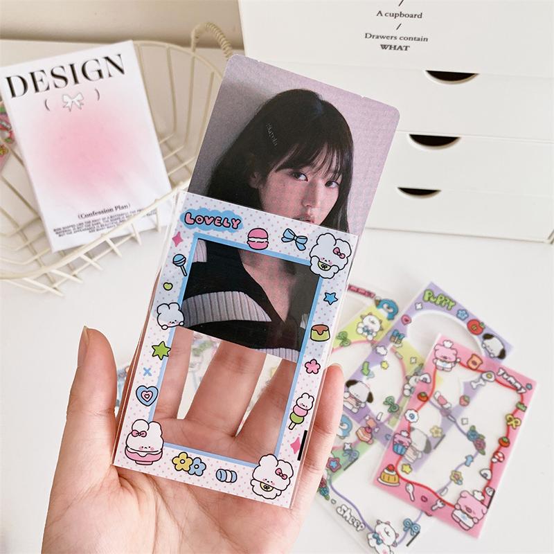 20 ks Kawaii Průhledné Kpop Obaly na karty 3palcové Pouzdro na karty Obaly na fotokarty Ochranný úložný sáček na fotografie idolů