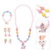 4 Sets Kids Jewellery Girl Pearl Jewelry Necklace For Children'S