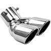 3 Inch Exhaust Tip, Universal Stainless Steel Exhaust Tailpipe Dual Tailpipe Slant For Most Cars