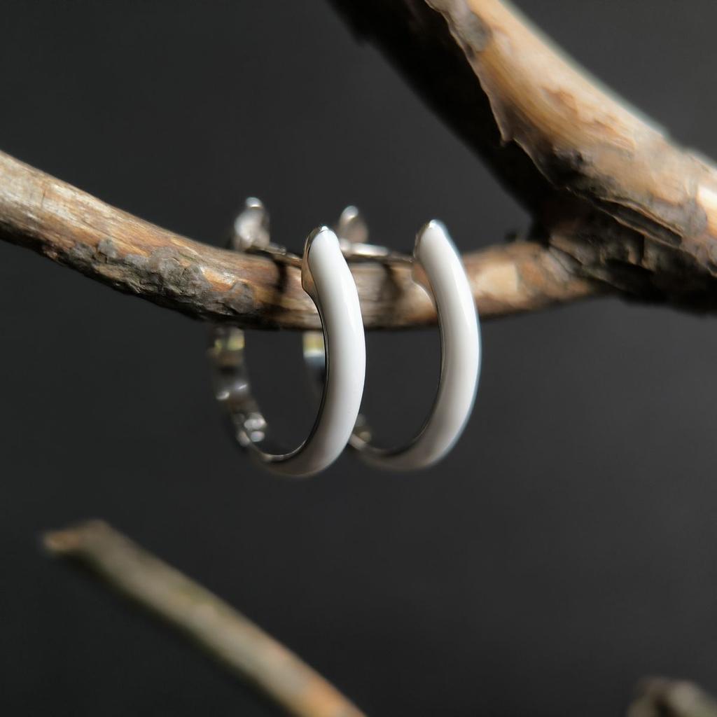 Серебряные серьги с фианитами, емаллю (2181200)