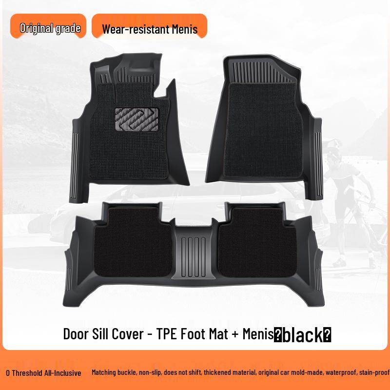 Volkswagen Teramont X Floor Mats, 17-24 Models, Fully Enclosed 7-Seater TPE
