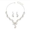 Brautschmuck Set Accessoires Halskette Ohrringe Set Damen Abendkleid Hochzeit Damen Set Ketten High-End Modeschmuck