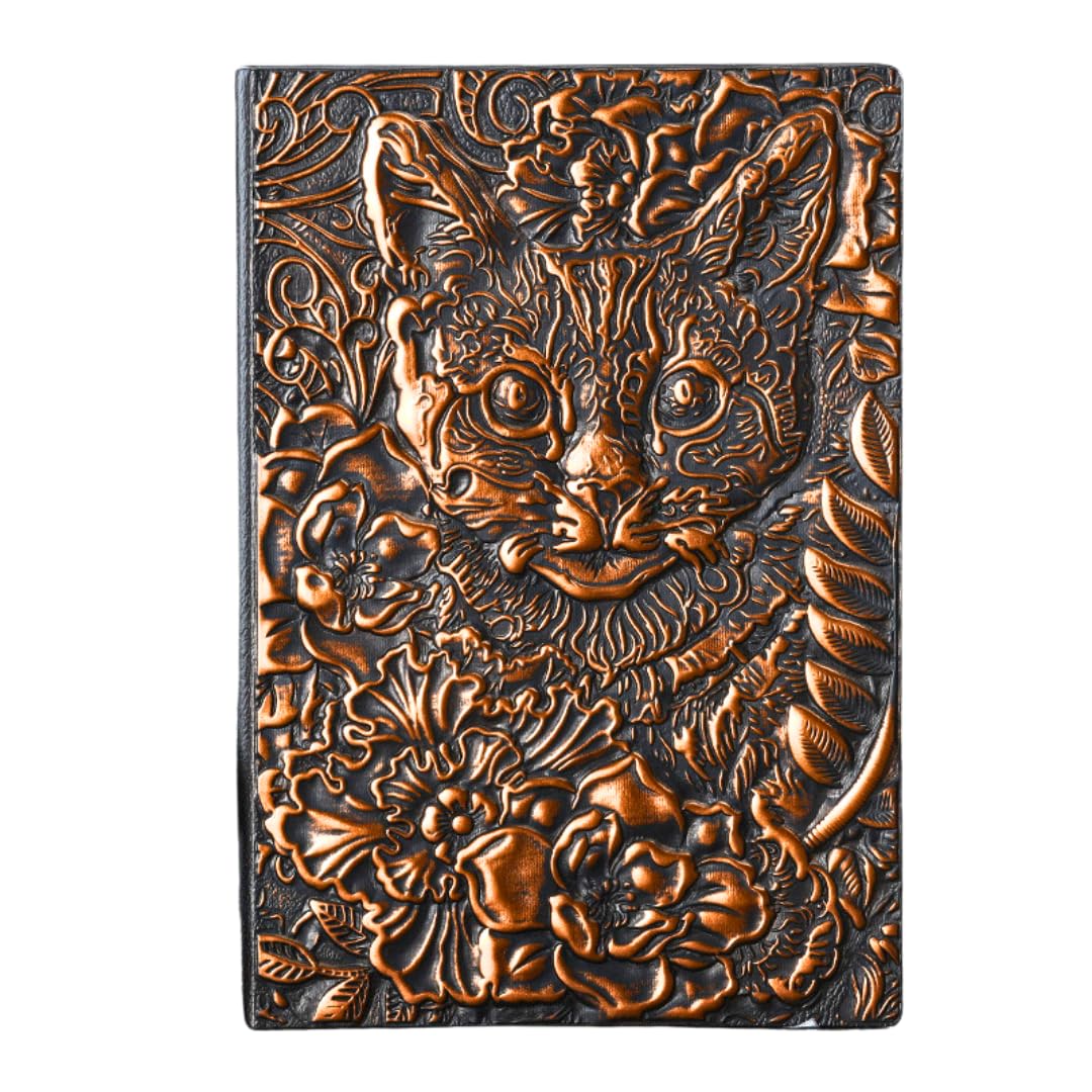 

блокнот Magic блокнот из тисненой кожи в винтажном стиле Cat x Antique блокнот с кожаной обложкой в твердом переплете ретро блокнот Magic book Alchemist