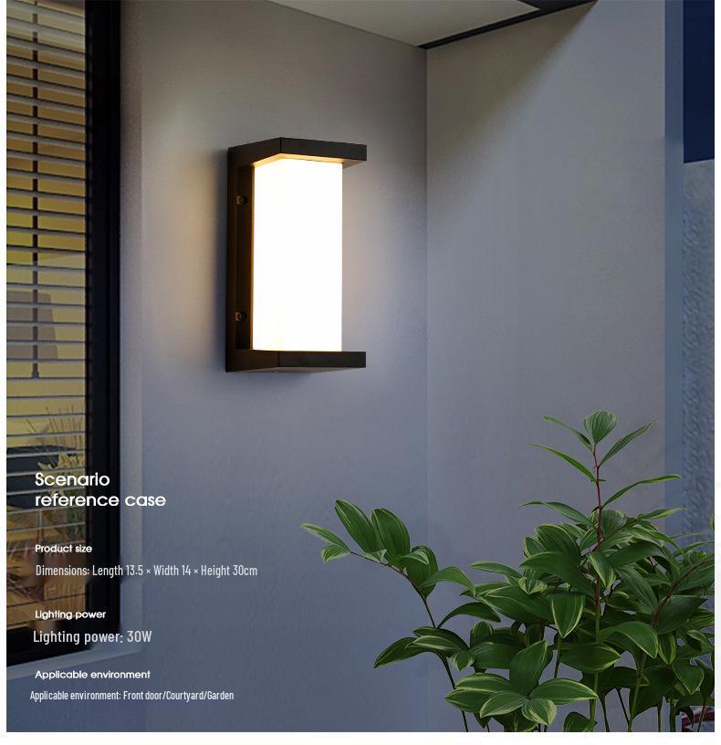 Waterproof LED Motion Sensor Wall Light for Outdoor Hotel, Garden, Villa, Balcony, Courtyard