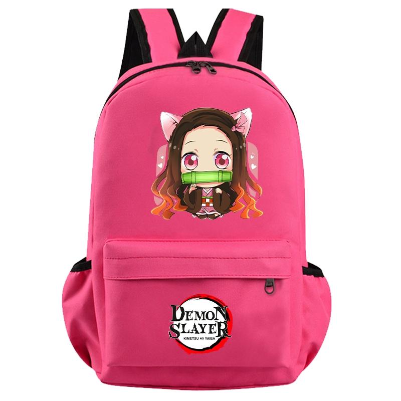 Anime Demon Slayer Backpack for Boy Girl Back To School Bag Large Capacity Backpack Bookbag for Kid Men Women Travel Bag Mochila