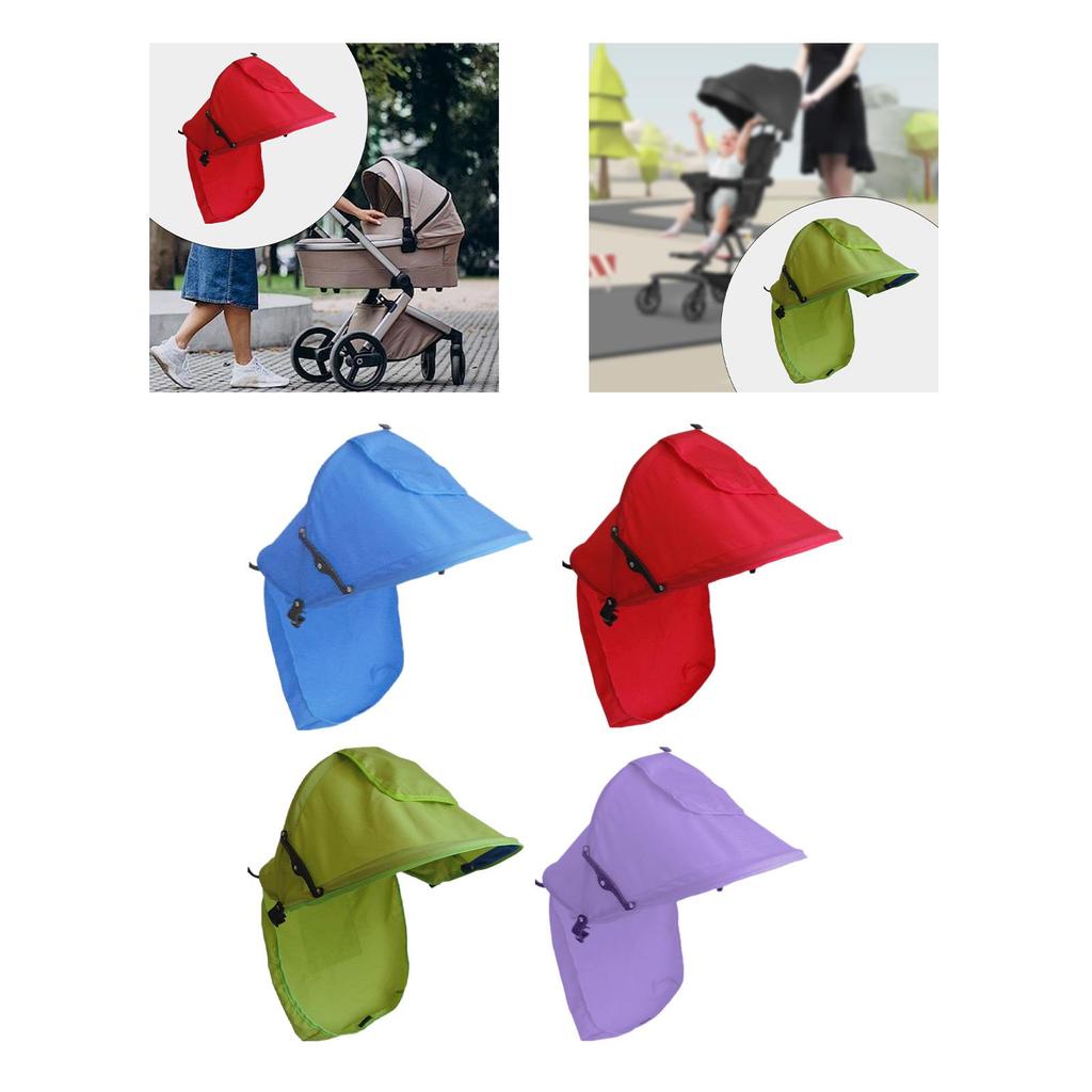 Stroller Sunshade Awning Rain Cover Waterproof Sun Protection Shade Cover for Car Seats Most Stroller Outdoor Walking Pushchair