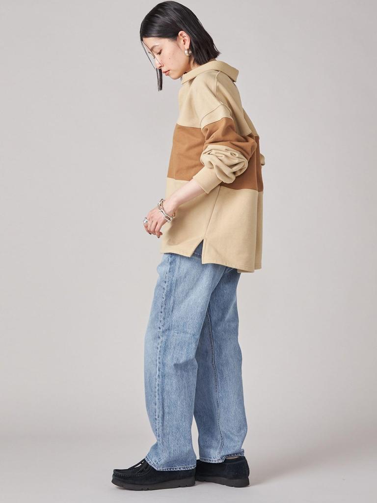 SHIPS NINE CASE Women's Color-Coordinated Skipper Pullover Sweatshirt, 312060100, Beige, One Size