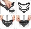 VR Face Silicone Cover for Oculus Quest 2 VR Headset Soft Anti-Sweat VR Eye Cover Face Padding Sweatproof Anti-Leakage Washable Light Blocking
