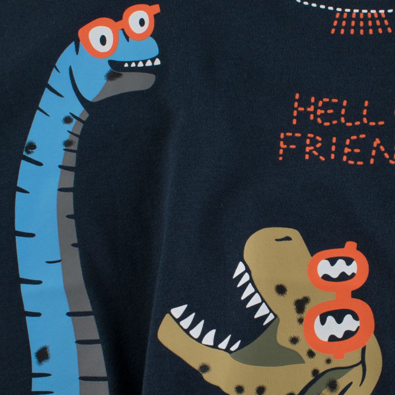 27Kids Trendy Children's Clothing Summer Kids Short-Sleeved T-shirt Dinosaur Pattern Clothes Baby Half Sleeve Boys Tops Pure Cotton