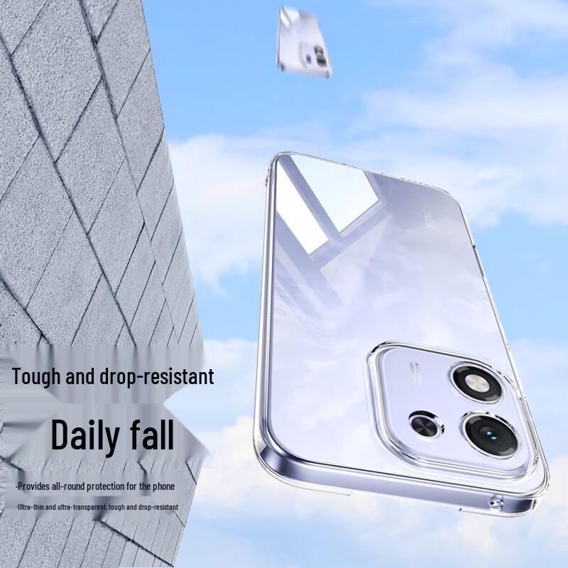 ESCASE Clear Shockproof TPU Case for Honor X70i