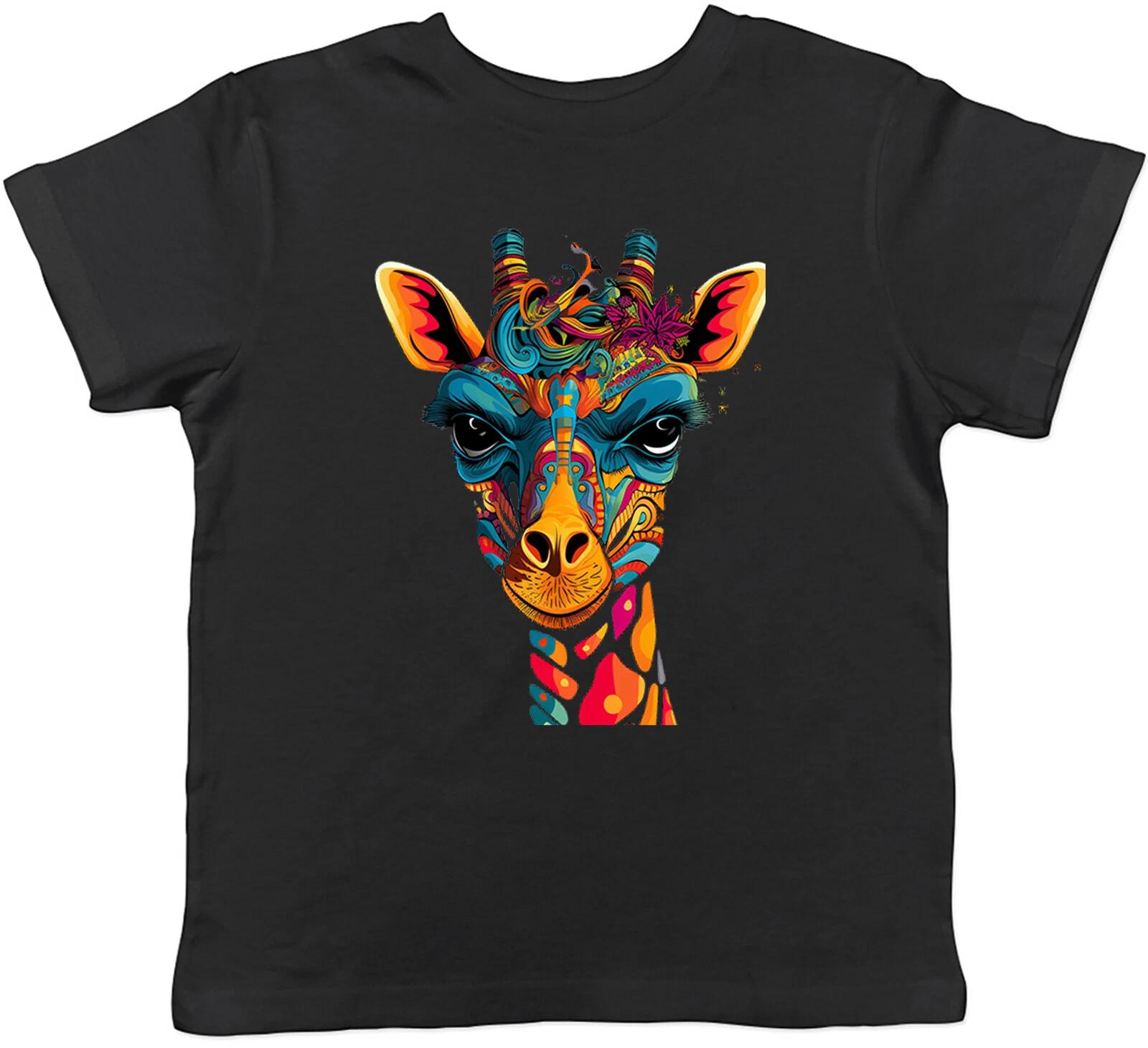 

Абстрактная Жирафа Детская Футболка Племенной Хипстер Детский Мальчики Девочки Подарок 130