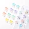 Kawaii A4 Paper Binder Clips Jelly Color Paperclips File Documents Tickets Holder Bookmarks Index Page Clamp Desk Organizer