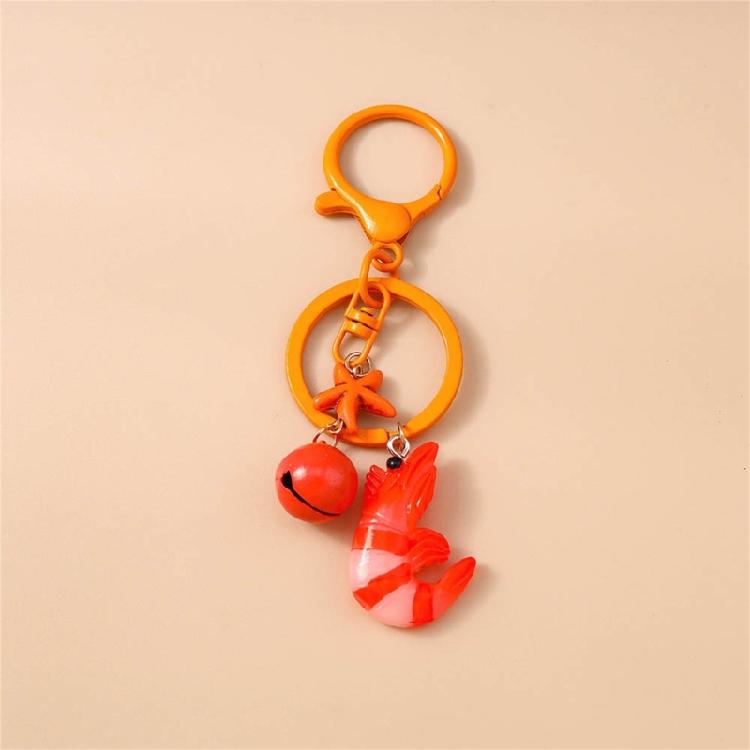 Fashionable Resin Lobster Charm Keychain Lightweight Decorative Pendant Decoration For Women Handbag Gift