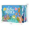 1Set Cartoon Quiet Book Montessori Busy Book with Animal Recognition Puzzle Interactive Game Cards for Preschool DIY Puzzle Book
