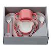 Tak (Tack) KIDS DISH Gift Box Bear Lucky 7 Kids Dish Gift Box Bear Lucky Seven Peach JTN-1030-PC