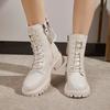 Fashion 2025 Winter Shoes Boots Women Large Size Non-slip Women's Snow Boots Genuine Leather Warm Women's Ankle Boots