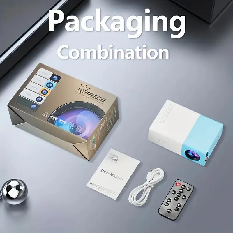 Mini Portable YG300 LED Outdoor Mini HD 1080P Mobile Projector Children's Projector Ultra-clear Mini Portable Projector