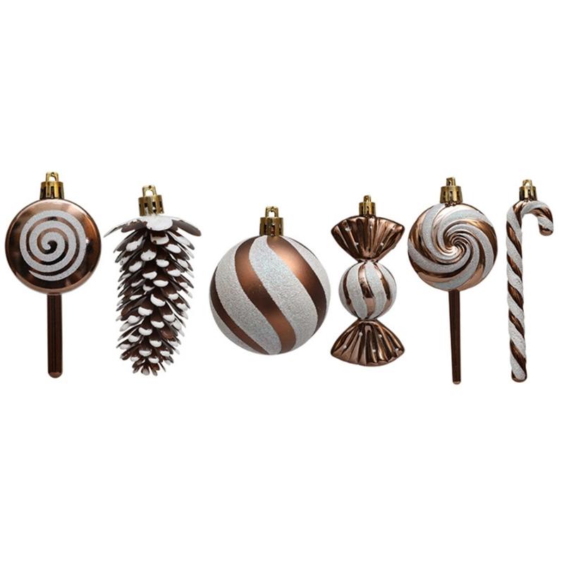 Christmas Tree Baubles Ornament Stylish Christmas Tree Hanging Pendant Baubles Decorations for Holiday Ornament